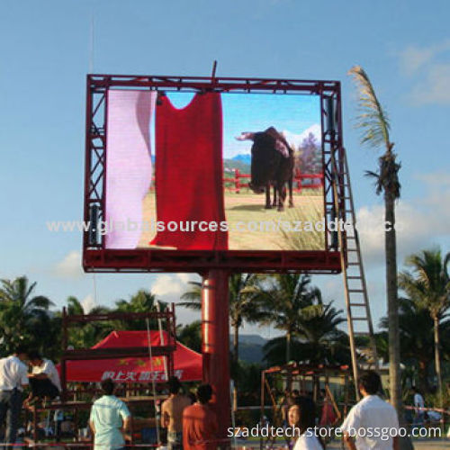 P16 LED Billboard for Advertisement, Can Display Text Messages, Graphics, Videos and Live TV Shows